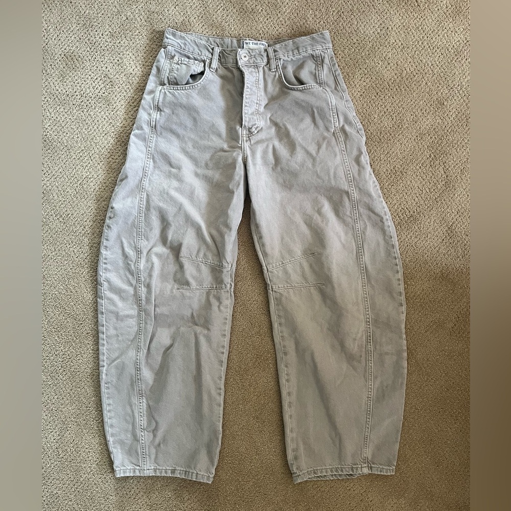 WeTheFree Good Luck barrel jeans, 27L